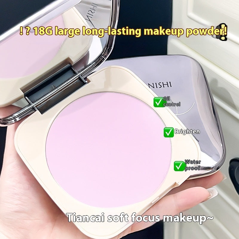 Natural And Clear Dry Makeup Fixed Makeup Non-pull Dry Long-lasting Repair Large Capacity Powder