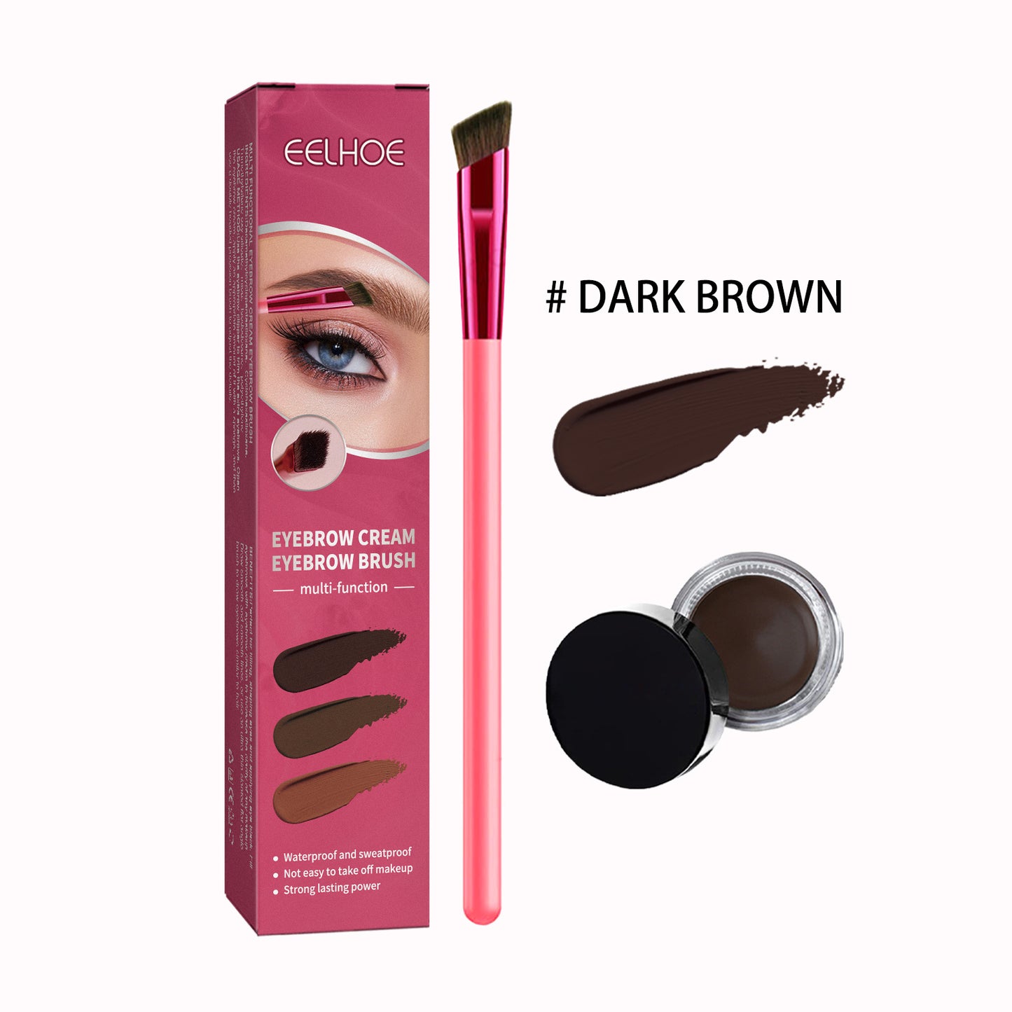 EELHOE Multi-functional Eyebrow Brush Set For Filling