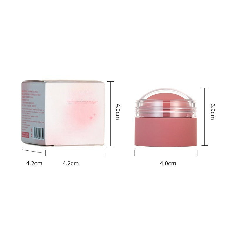Round Blush Cream For Women's Single-color Nude Makeup