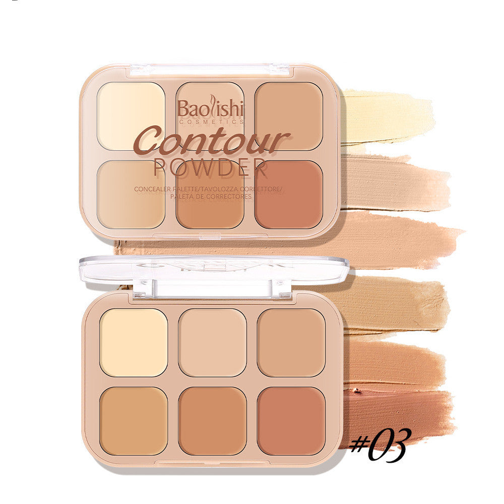 Concealer Plate 6-color Makeup Six-color Moisturizing Waterproof