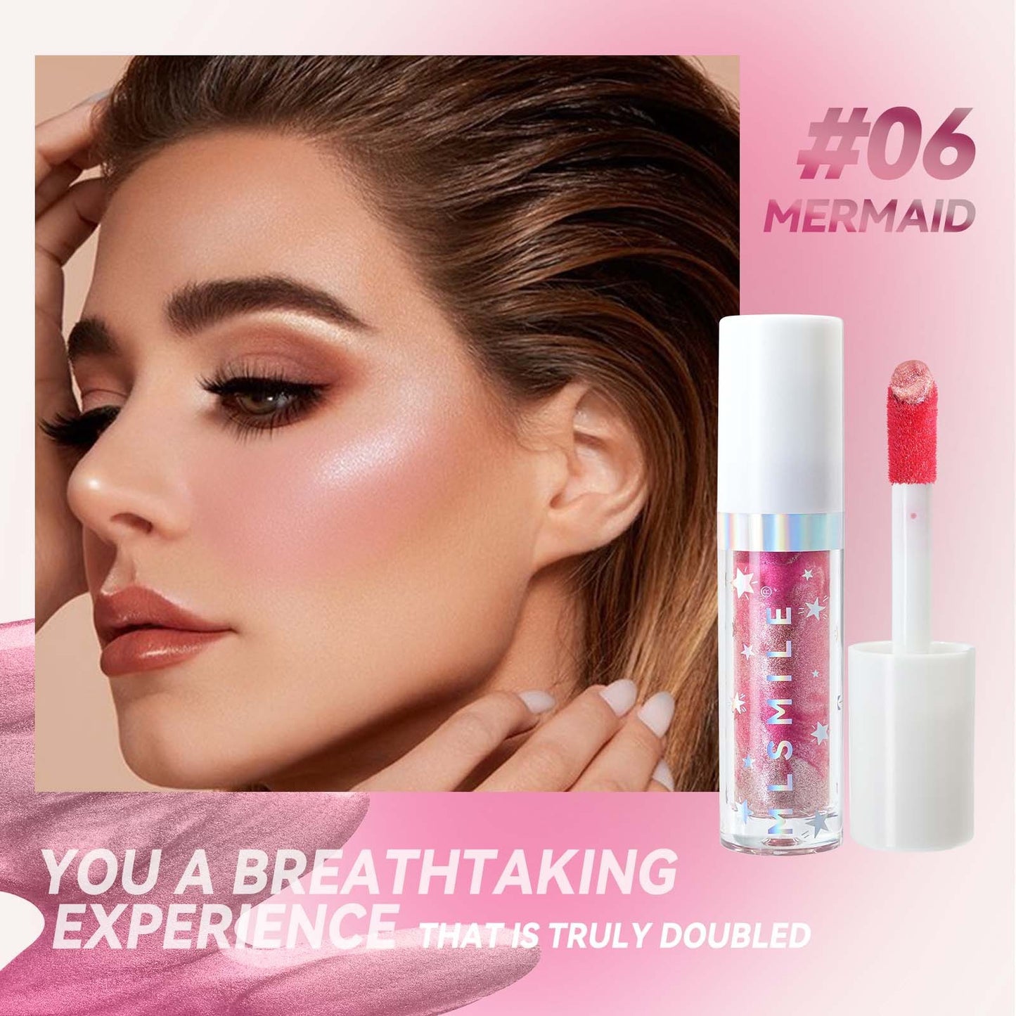 Marble Liquid Blush Brightening Color Rendering Facial Rouge Makeup