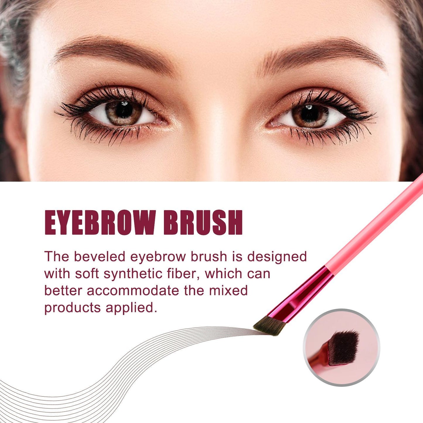 EELHOE Multi-functional Eyebrow Brush Set For Filling