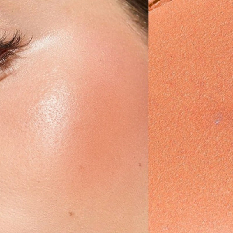 Round Blush Cream For Women's Single-color Nude Makeup