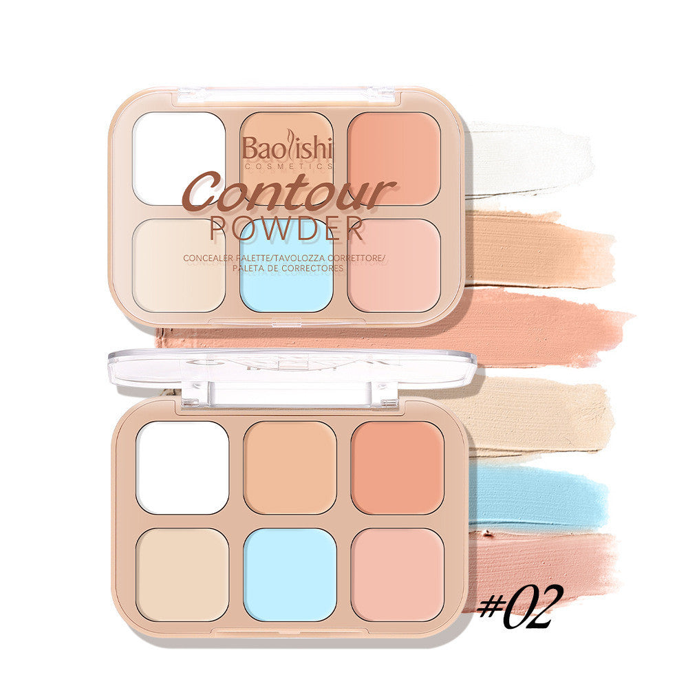 Concealer Plate 6-color Makeup Six-color Moisturizing Waterproof