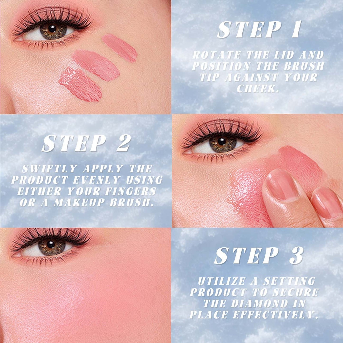 Marble Liquid Blush Brightening Color Rendering Facial Rouge Makeup