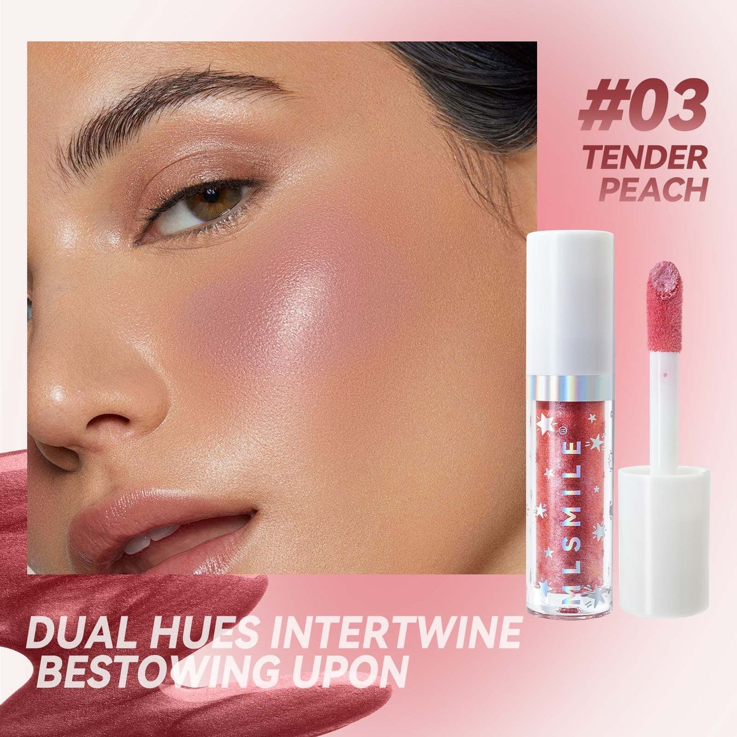 Marble Liquid Blush Brightening Color Rendering Facial Rouge Makeup