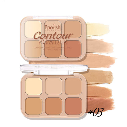 Concealer Plate 6-color Makeup Six-color Moisturizing Waterproof