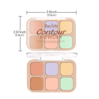 Concealer Plate 6-color Makeup Six-color Moisturizing Waterproof