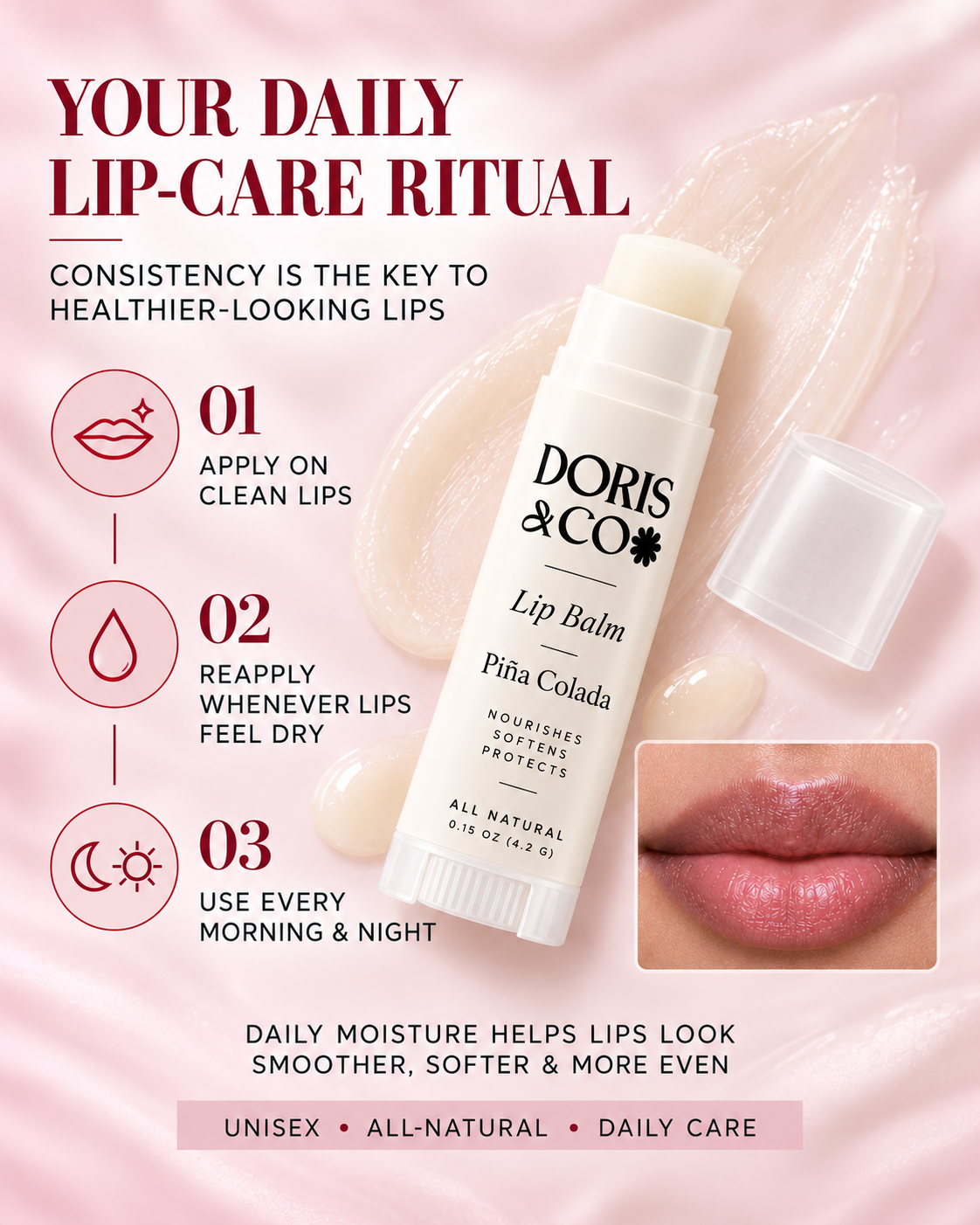 Doris & Co. Piña Colada Lip Balm