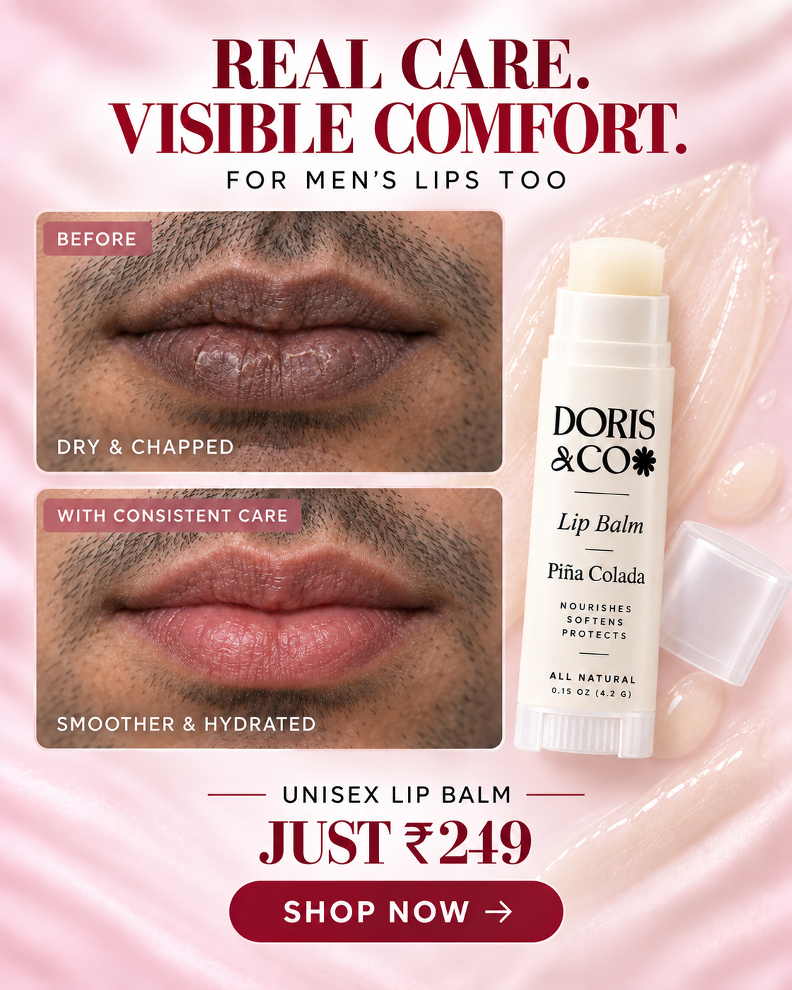 Doris & Co. Piña Colada Lip Balm