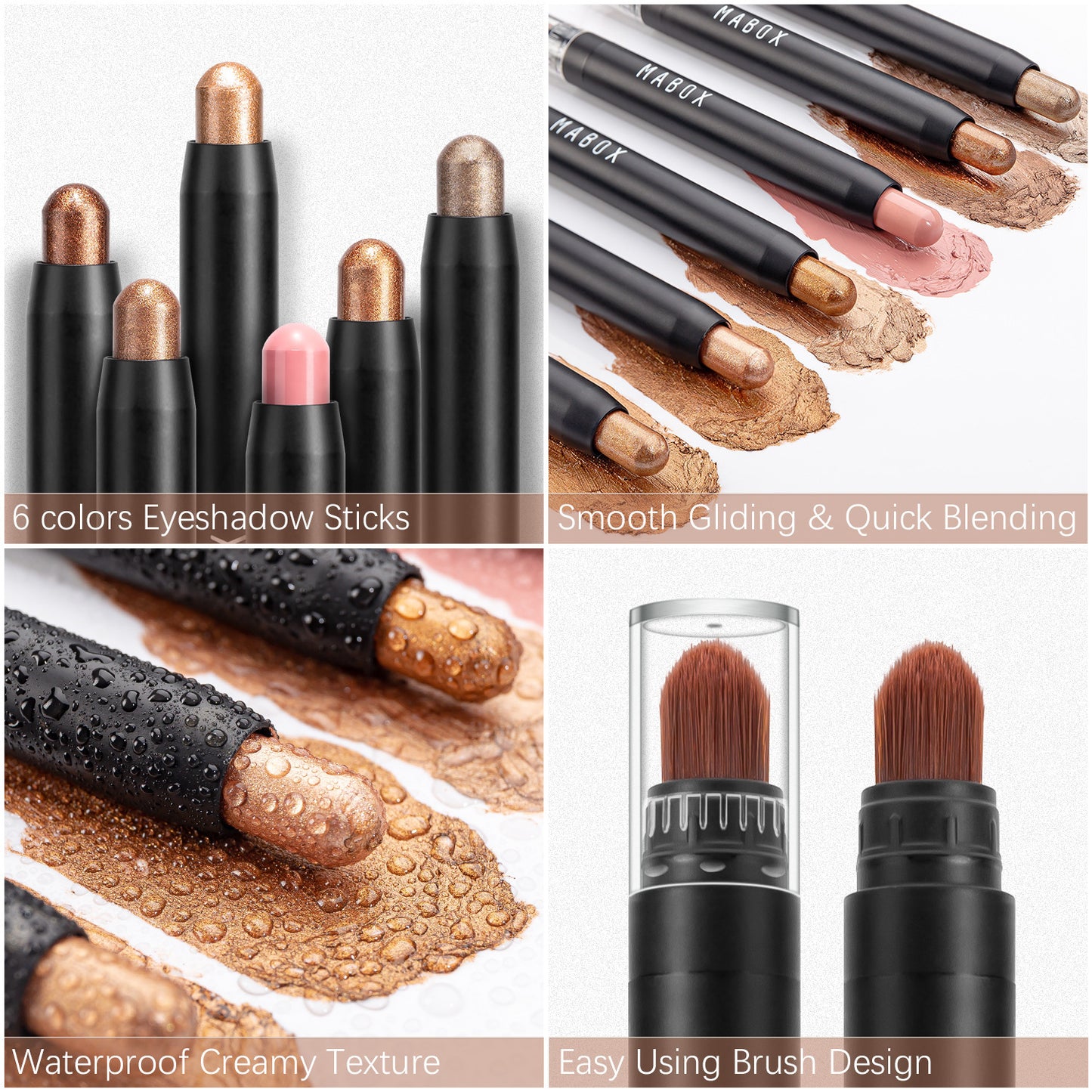 Waterproof Eye Shadow Stick Eye Makeup Color Pearlescent Pen