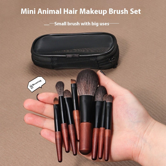 Mini Makeup Brush Suit Portable Travel